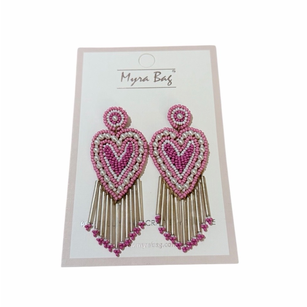 Myra Bag‎ Gracie Heart Beaded Earrings